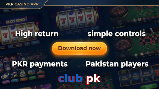 Main screen of Club Pk gamedownload page for PK players